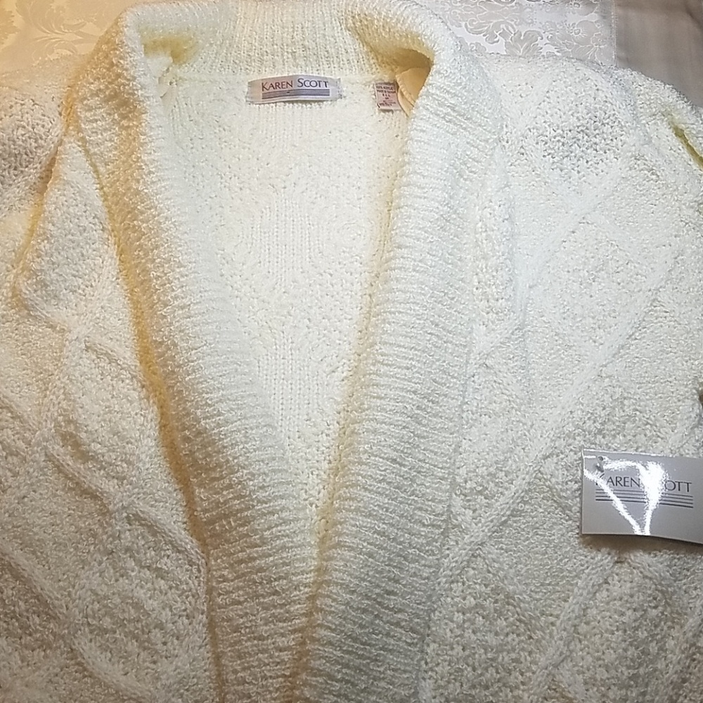 Karen Scott 3/4 length sweater